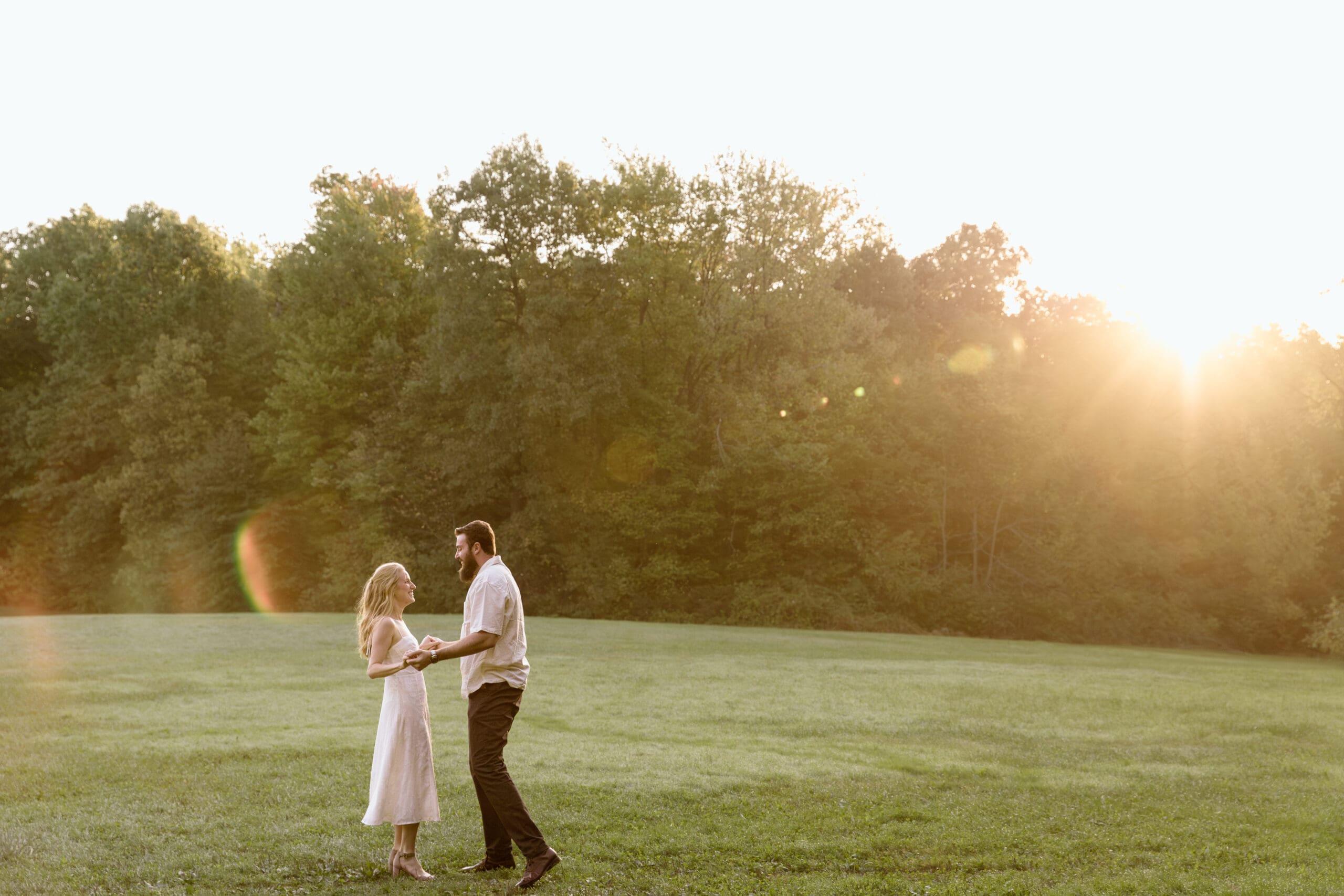 Couple during the fall season in CVNP.