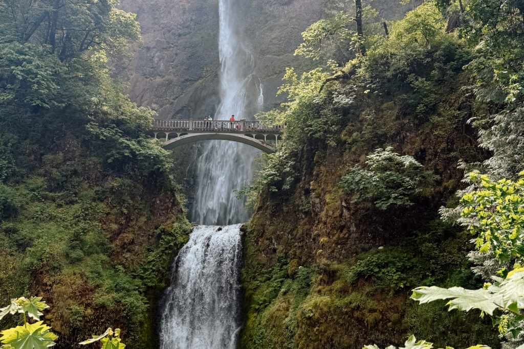 Multnomah Falls in the Columbia River Gorge.